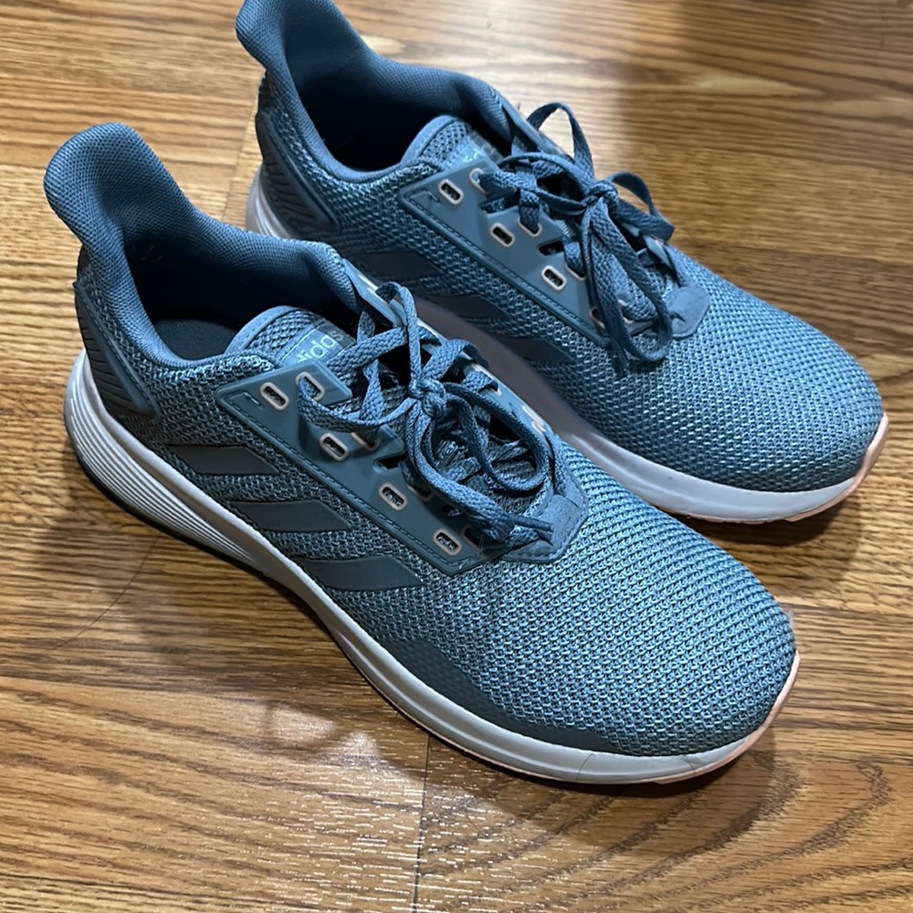 Adidas blue sneakers size 8.5 great condition